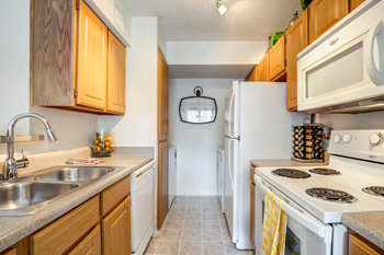 Efficient white kitchen appliances